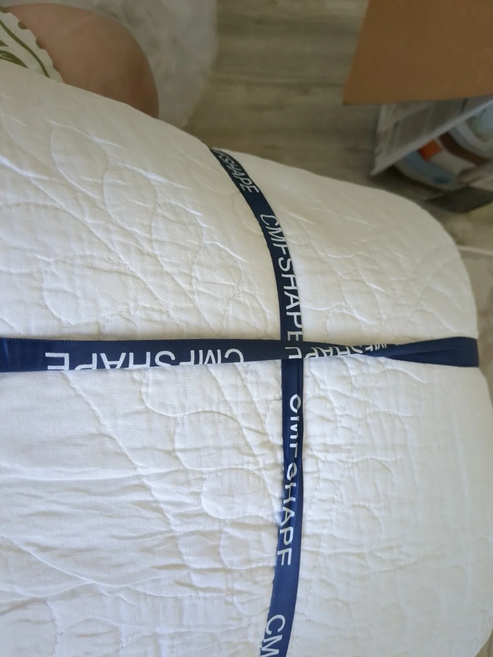 Cmfshape 100% Cotton Quilt Oversized King Size-White Bedspread 120